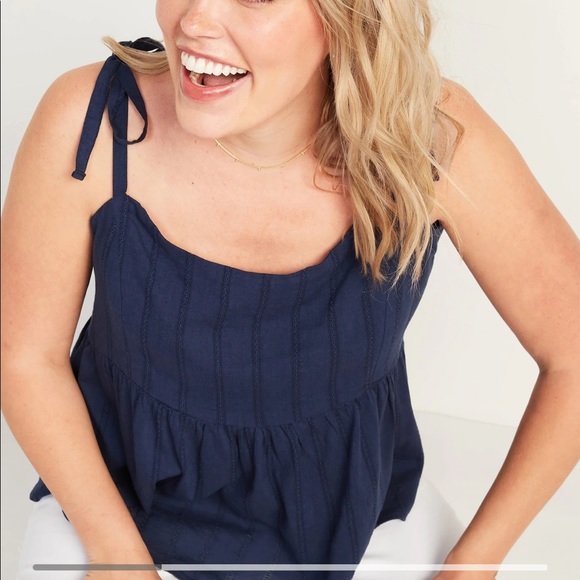Old Navy Tops - Old Navy Tie-Strap Waist-Defined Swing Cami